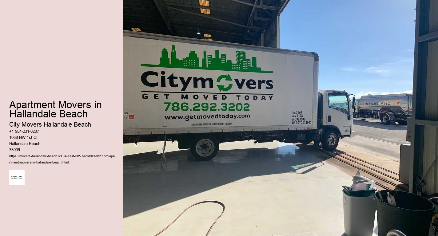 Apartment Movers in Hallandale Beach