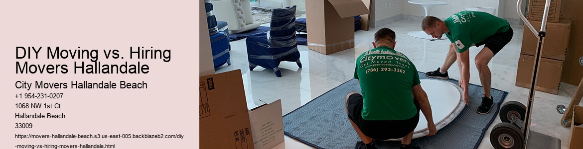 DIY Moving vs. Hiring Movers Hallandale